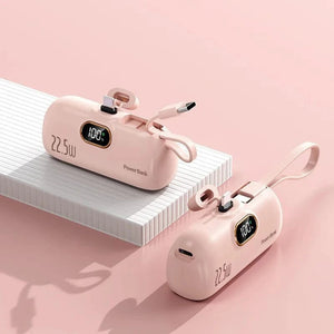 Planet Gates Pink Lightning Head / 30000mAh Oneplus Portable 30000mAh Power Bank Capsule Mobile Power Supply Emergency Mini External Battery Fast Charging For iPhone Xiaomi