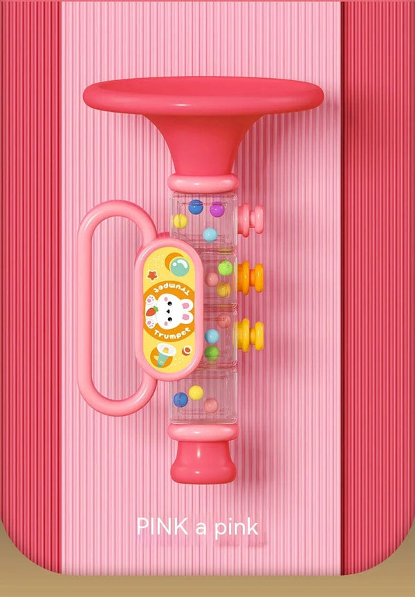 Planet Gates Pink Little Rabbit Horn Children's Toy, Baby Will Blow Cartoon Harmonica Whistle Musical Instrument