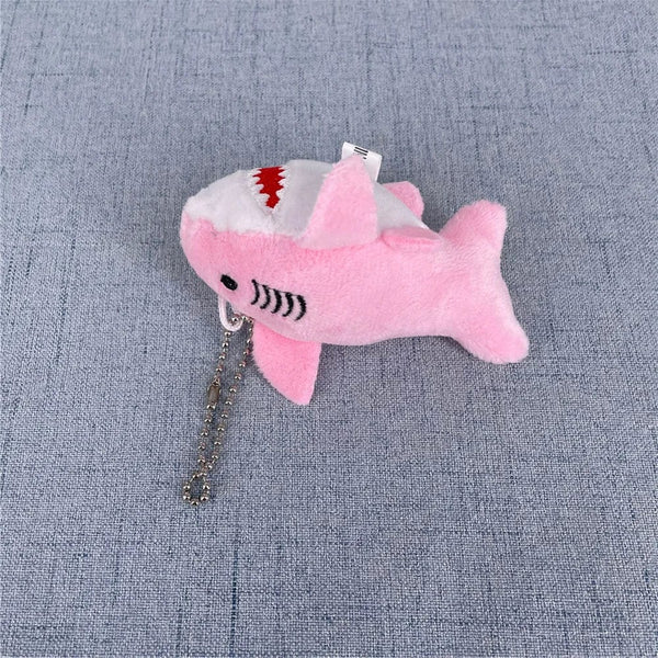 Planet Gates Pink NEW 3Colors , Size 8CM Stuffed Plush Shark Ocean Animal Plush Toy Doll , With Keychain Gift