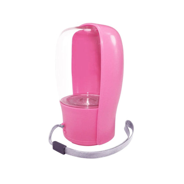 Planet Gates Pink Original Design 300 ml Portable Pet Dog Water  Bottle for Walking Feeder for Dogs Folded Bottle Water Dispenser