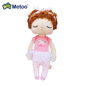 Planet Gates Pink Original Metoo Doll Full Series Angela Stuffed Doll Curls Angel Fruits Dress Up Wedding Plush Toys Baby Kids Gift