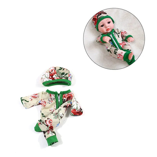 Planet Gates pink peony New Clothes Fit 30cm Doll Dress Jumpsuit Doll Clothing Accessories American Doll Accessories Fit For 12inch Baby Doll DIY Toys