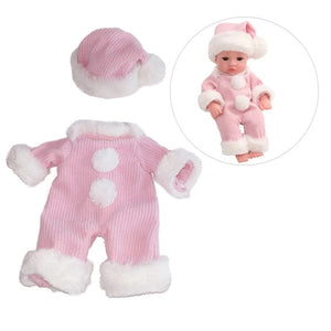 Planet Gates pink peony New Clothes Fit 30cm Doll Dress Jumpsuit Doll Clothing Accessories American Doll Accessories Fit For 12inch Baby Doll DIY Toys