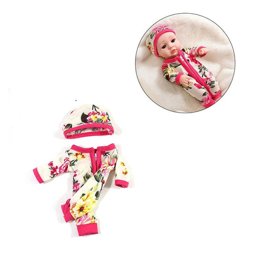 Planet Gates pink peony New Clothes Fit 30cm Doll Dress Jumpsuit Doll Clothing Accessories American Doll Accessories Fit For 12inch Baby Doll DIY Toys