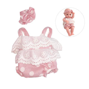 Planet Gates pink peony New Clothes Fit 30cm Doll Dress Jumpsuit Doll Clothing Accessories American Doll Accessories Fit For 12inch Baby Doll DIY Toys