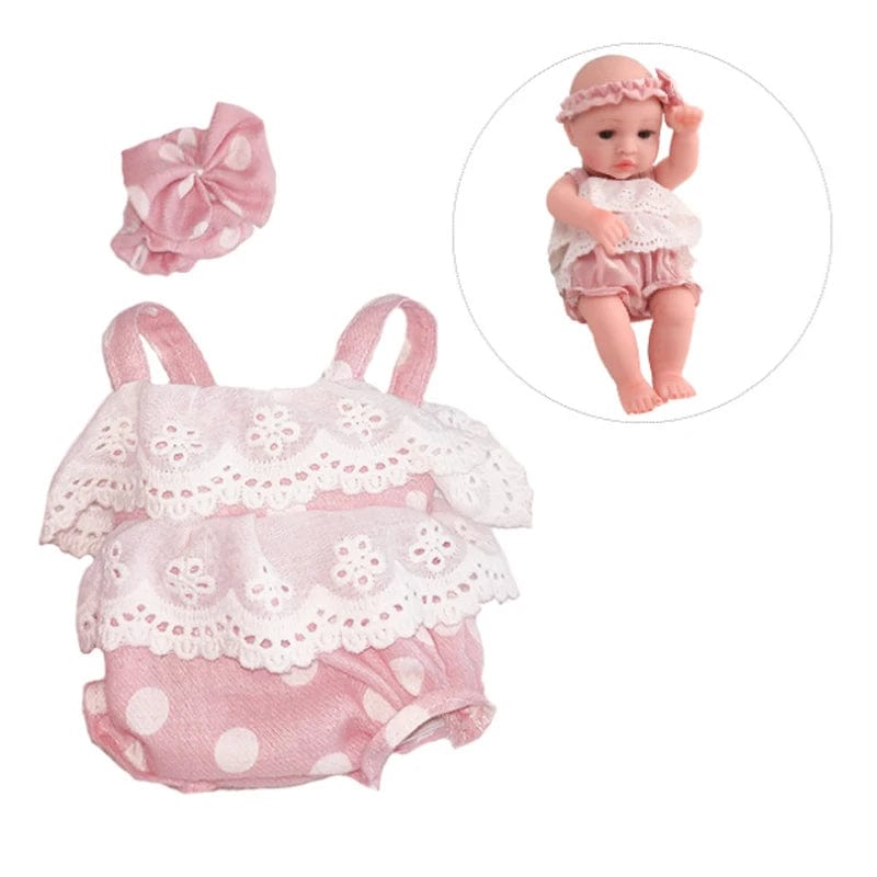 Planet Gates pink peony New Clothes Fit 30cm Doll Dress Jumpsuit Doll Clothing Accessories American Doll Accessories Fit For 12inch Baby Doll DIY Toys
