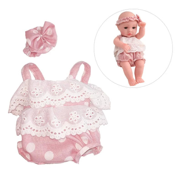 Planet Gates pink peony New Clothes Fit 30cm Doll Dress Jumpsuit Doll Clothing Accessories American Doll Accessories Fit For 12inch Baby Doll DIY Toys