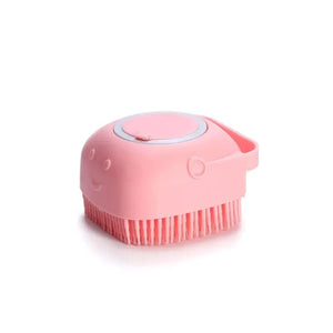 Planet Gates Pink Pet Bathing Brush Soft Silicone Massager Shower Gel Bathing Brush Clean Tools Comb Dog Cat Cleaning Grooming Supplies