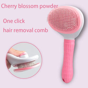 Planet Gates Pink Pet Dog Hair Brush Cat Comb Pet Hair Remover Brush for Dogs Cats Puppy Kitten Grooming Tools Dogs Accessories Pet Supplies