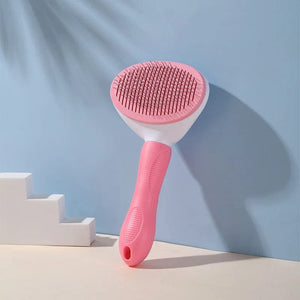 Planet Gates Pink Pet Hair Remover Dog Brush Cat Comb Animal Grooming Tools Dogs Accessories Cat Supplies Stainless Steel Beauty Massage Comb