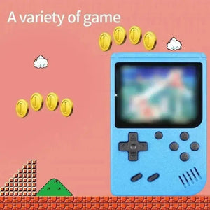 Planet Gates Pink Retro Portable Mini Handheld Video Game Console 8 Bit 3.0 Inch Color LCD Kids Color Game Player Built in 500 Games