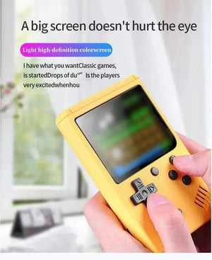 Planet Gates Pink Retro Portable Mini Handheld Video Game Console 8 Bit 3.0 Inch Color LCD Kids Color Game Player Built in 500 Games