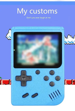 Planet Gates Pink Retro Portable Mini Handheld Video Game Console 8 Bit 3.0 Inch Color LCD Kids Color Game Player Built in 500 Games