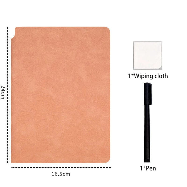 Planet Gates Pink Set / A5 A5 Portable Magic Reusable Whiteboard Notebook Weekly Planner Stylish Office Notebooks Memo Whiteboard with Pen Erasing Clot