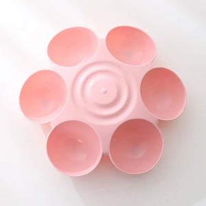 Planet Gates pink Six-in-one Dog Bowl Puppy Slow feeder Dog Bowl Cat Water Bottle flower-shaped cat Water feeding bowl Healthy Eating plate Pet ac