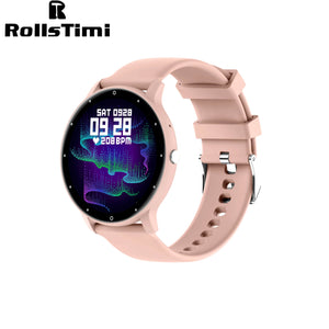 Planet Gates Pink Smart Watch Men Bluetooth Call 24H Heart Rate Monitor Women Sports Fitness IP67 Waterproof Smart Watch For Android IOS 2024 New