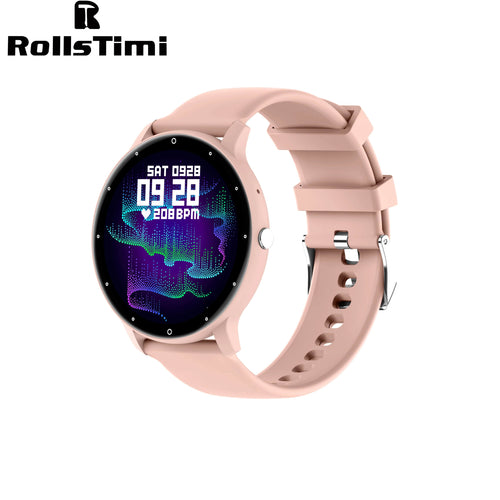 Planet Gates Pink Smart Watch Men Bluetooth Call 24H Heart Rate Monitor Women Sports Fitness IP67 Waterproof Smart Watch For Android IOS 2024 New