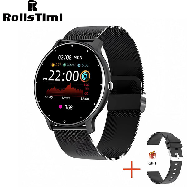 Planet Gates Pink Smart Watch Men Bluetooth Call 24H Heart Rate Monitor Women Sports Fitness IP67 Waterproof Smart Watch For Android IOS 2024 New