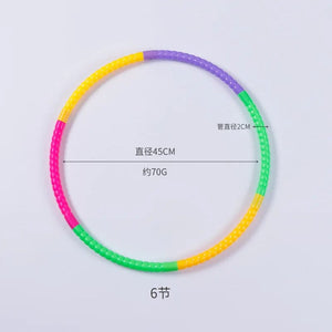 Planet Gates Pink Sport Removable Color Hoop Equipment for Children Portable Exercise Plastic Fitness Training Circle Children's Best Gifts