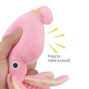 Planet Gates Pink Supet Pet Octopus Plush Rope Toy Is Bite-resistant, Fun and Interactive, Suitable for Indoor and Outdoor Use