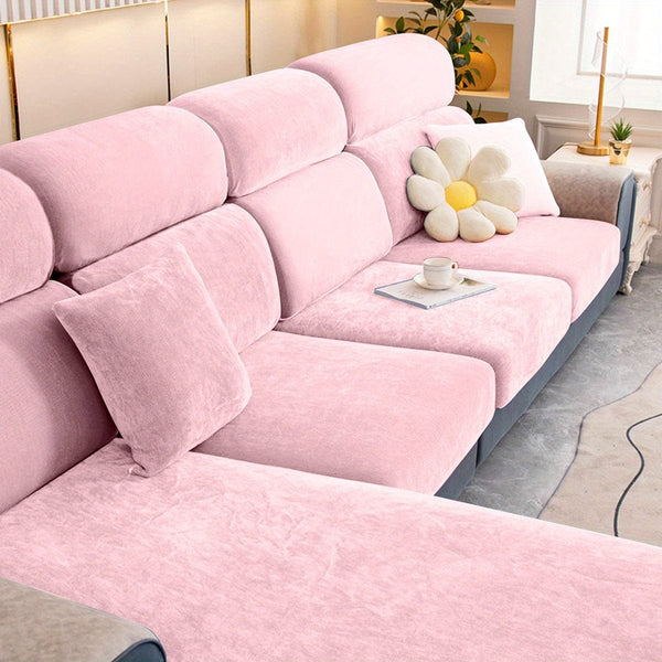 Planet Gates Pink / Three-seater 1pc Thickened Sofa Slipcover Furniture Protector For Bedroom Office Living Room Home Decor Couch Cover