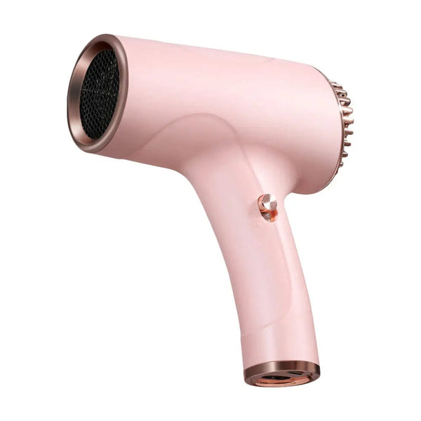 Planet Gates Pink / UK / CHINA Portable Handy Hairdryer Cordless Lonic Hair Dryer 40/500W USB Rechargeable Powerful 2 Gears for Travel Home Dormitory 2600mah