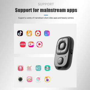 Planet Gates Pink Wireless Bluetooth-compatible Remote Control Button Controller for Tik Tok Self-Timer Camera Stick Shutter Phone Selfie E-book