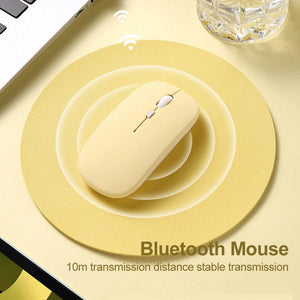 Planet Gates Pink Wireless Bluetooth Mouse Portable Magic Silent Ergonomic Mice For Laptop iPad Tablet Notebook Mobile Phone Office Gaming Mouse