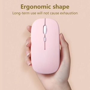 Planet Gates Pink Wireless Bluetooth Mouse Portable Magic Silent Ergonomic Mice For Laptop iPad Tablet Notebook Mobile Phone Office Gaming Mouse