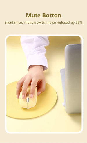 Planet Gates Pink Wireless Bluetooth Mouse Portable Magic Silent Ergonomic Mice For Laptop iPad Tablet Notebook Mobile Phone Office Gaming Mouse