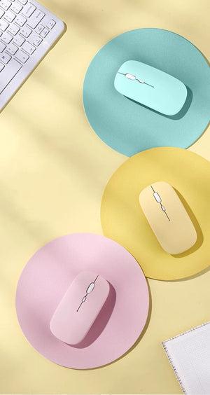 Planet Gates Pink Wireless Bluetooth Mouse Portable Magic Silent Ergonomic Mice For Laptop iPad Tablet Notebook Mobile Phone Office Gaming Mouse