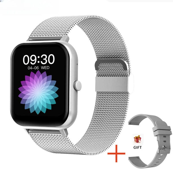 Planet Gates Pink Xiaomi Call Smart Watch Women Custom Dial Smartwatch For Android IOS Waterproof Bluetooth Music Watches Full Touch Clock