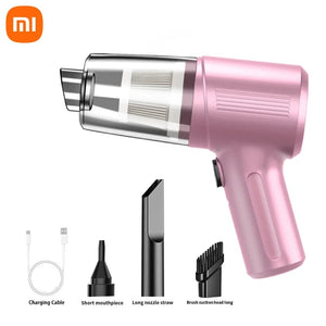 Planet Gates Pink Xiaomi Cordless Car Vacuum Cleaner Multifunctional Portable 98000000 High-Power Suction And Blowing Dual-Use For Dry And Wet