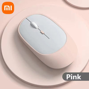 Planet Gates Pink Xiaomi Wireless Mouse Bluetooth-compatible 2.4G Silent Mice Adjustable DPI Ergonomic Design USB Rechargeable Gaming Office Mouse