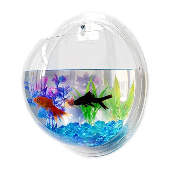 Planet Gates Pinsjar Acrylic Fish Bowl Wall Hanging Aquarium Tank Aquatic Pet Supplies Pet Products Wall Mount Fish Tank for Betta fish