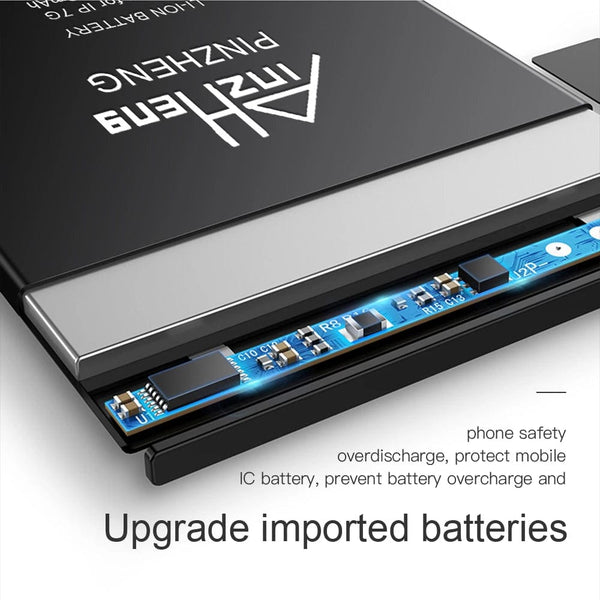 Planet Gates PINZHENG Battery For iPhone X XR XS 11 12 13 Mini Max Pro Promax Real High Capacity Replacement Bateria Warranty One Year