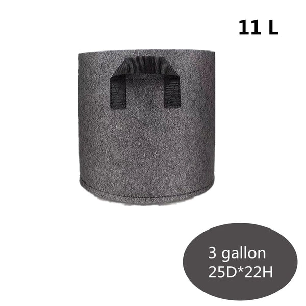 Planet Gates Planting bag black/grey potato fabric vegetable seedling  growing pot garden tools 1-15 gallon eco-friendly grow bag