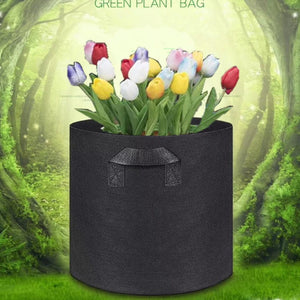 Planet Gates Planting bag black/grey potato fabric vegetable seedling  growing pot garden tools 1-15 gallon eco-friendly grow bag