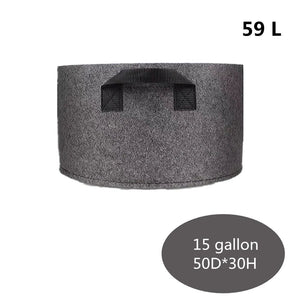 Planet Gates Planting bag black/grey potato fabric vegetable seedling  growing pot garden tools 1-15 gallon eco-friendly grow bag