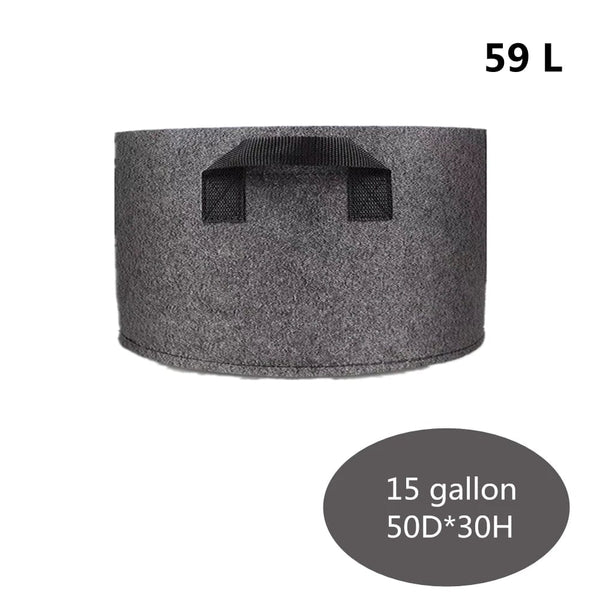 Planet Gates Planting bag black/grey potato fabric vegetable seedling  growing pot garden tools 1-15 gallon eco-friendly grow bag