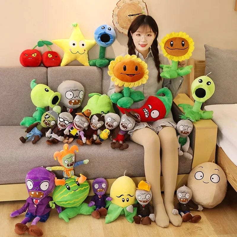 Planet Gates Plants vs Zombies 2 Video Game Character Plush Toys PVZ Plants Peashooter SunFlower Anime Stuffed Plush Dolls Gifts for Children