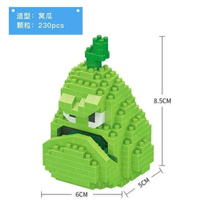 Planet Gates Plants VS Zombies Blocks Small Cartoon Mini Building Block Peashooter SunFlower Chomper Assemble Action Model Doll Toy for Kids