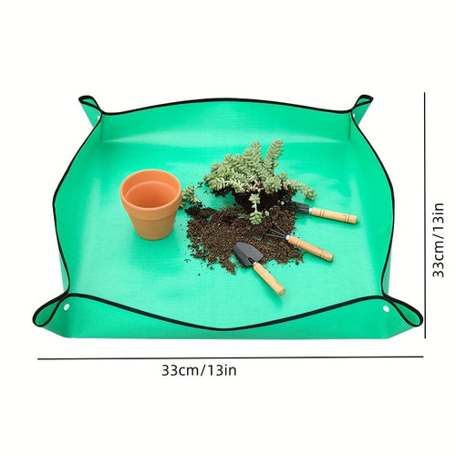 Planet Gates Plastic / 33*33 1 Pack, Gardening Floor Mat, Waterproof Thickened Soil Changing Mat, Planting Flower Succulent Tool, Flower Changing Pot Mat, Garden Tools Supplies
