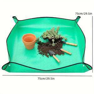 Planet Gates Plastic / 75*75 1 Pack, Gardening Floor Mat, Waterproof Thickened Soil Changing Mat, Planting Flower Succulent Tool, Flower Changing Pot Mat, Garden Tools Supplies