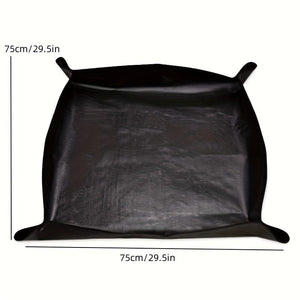 Planet Gates Plastic / Black 75*75 1 Pack, Gardening Floor Mat, Waterproof Thickened Soil Changing Mat, Planting Flower Succulent Tool, Flower Changing Pot Mat, Garden Tools Supplies