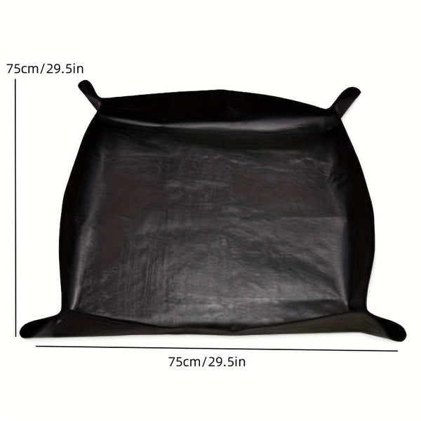 Planet Gates Plastic / Black 75*75 1 Pack, Gardening Floor Mat, Waterproof Thickened Soil Changing Mat, Planting Flower Succulent Tool, Flower Changing Pot Mat, Garden Tools Supplies