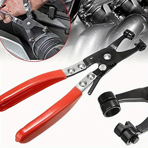 Planet Gates Plastic-covered Straight Handle / 1pc 1pc Automotive Pipe Wrench Straight Throat Tube Bundle Clamp Can Bend Throat Type Tubing Pliers Auto Repair Tool