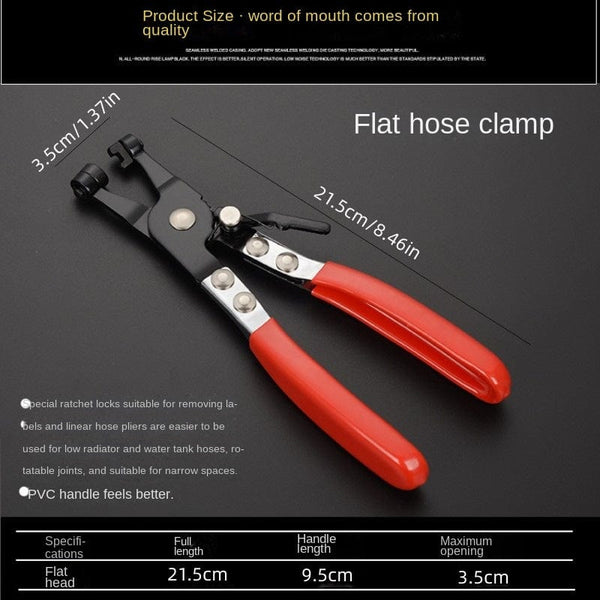 Planet Gates Plastic-covered Straight Handle / 1pc 1pc Automotive Pipe Wrench Straight Throat Tube Bundle Clamp Can Bend Throat Type Tubing Pliers Auto Repair Tool