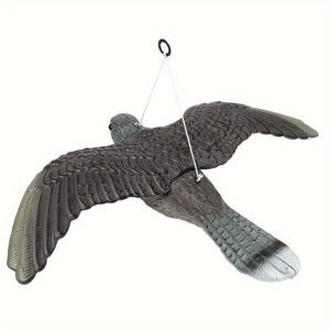 Planet Gates Plastic Flying Bird 1pc, 3D Fake Flying Falcon Hawk Bird Repellent Decoy Pest Control Garden Scarer Scarecrow Ornament For Hunting Yard Decoration