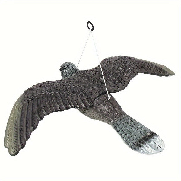 Planet Gates Plastic Flying Bird 1pc, 3D Fake Flying Falcon Hawk Bird Repellent Decoy Pest Control Garden Scarer Scarecrow Ornament For Hunting Yard Decoration